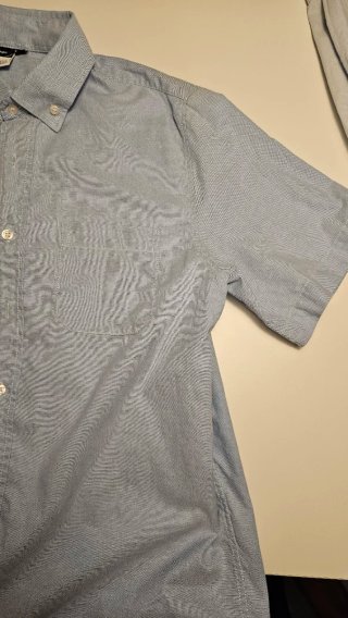 Camisa Oxford Azul Manga Corta t.18 La Farga