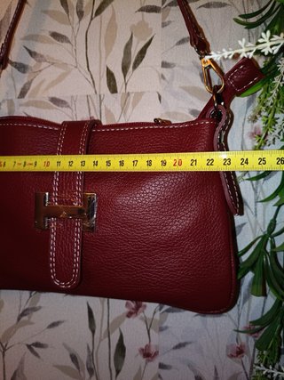 Bolso Piel Artesanal Italia Rojo