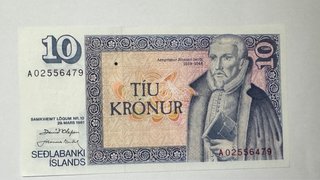 Banconote 10 Kronur Islanda