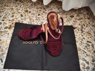 Sandalias Adolfo Dominguez Piel Morado