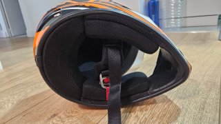 Casco Motocross Infantil Naranja V1