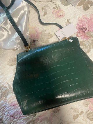 Bolso JW PEI verde cocodrilo