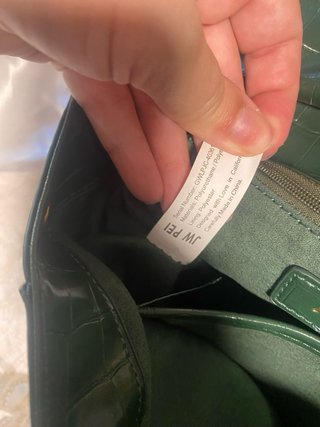 Bolso JW PEI verde cocodrilo