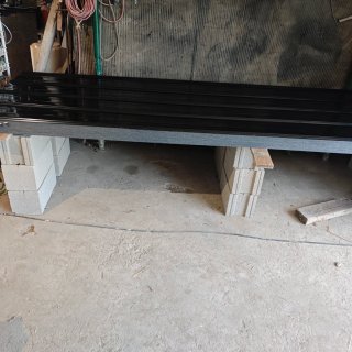 Planchas de vallado trapezoidal negras