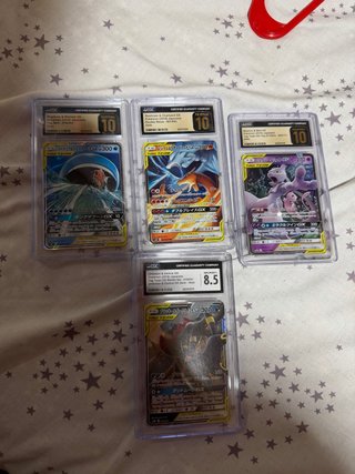 Cartas Pokémon Tag Team CGC 10 Pristine y 8.5