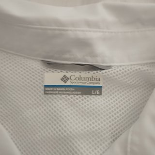 0079 Camisa Columbia blanca talla L