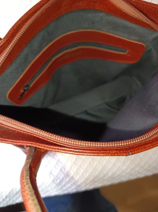 Bolso Lotusse Color Teja Piel