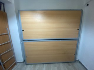 Camas plegables de madera y metal