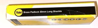 Lucchetto Yale Ottone Arco Lungo 30mm