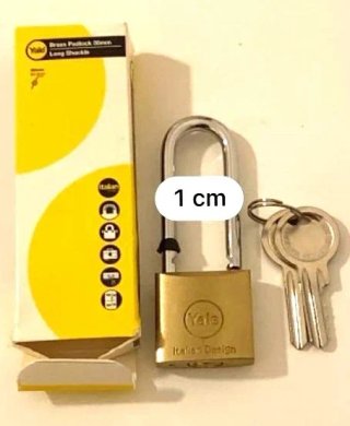 Lucchetto Yale Ottone Arco Lungo 30mm
