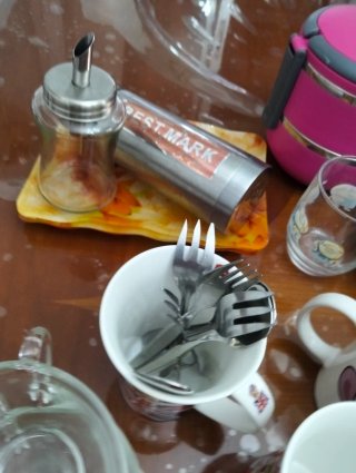 Varios utensilios de cocina