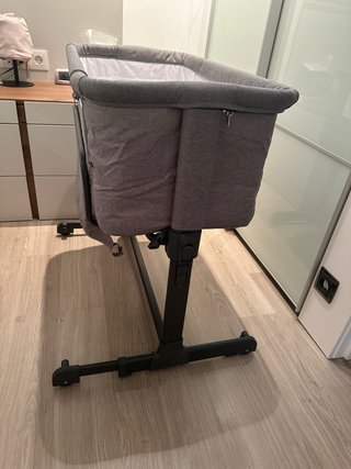 Cuna colecho Nania gris + sábanas