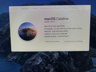 Apple iMac 21.5 i5 8GB RAM