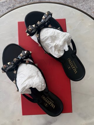 Sandalias Valentino Rockstud Negras