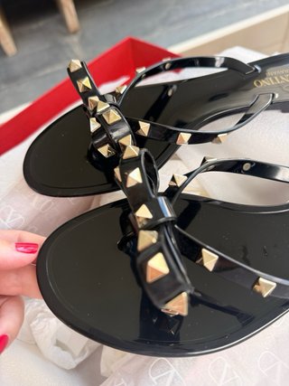 Sandalias Valentino Rockstud Negras