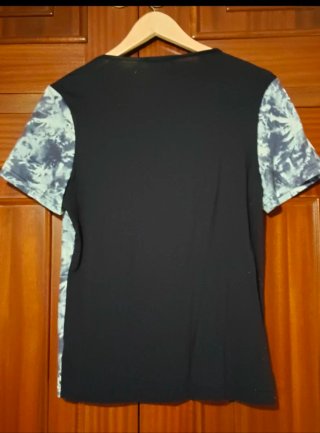 Conjunto mujer azul y blanco