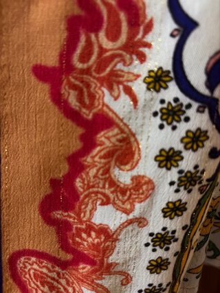 Blusa Desigual Estampada con hilitos dorados