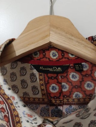Camisa Massimo Dutti Patchwork