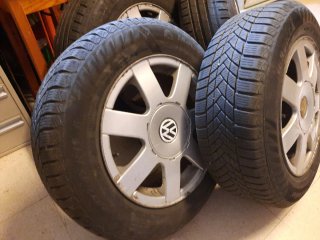 Llantas aluminio VW Touran con neumáticos