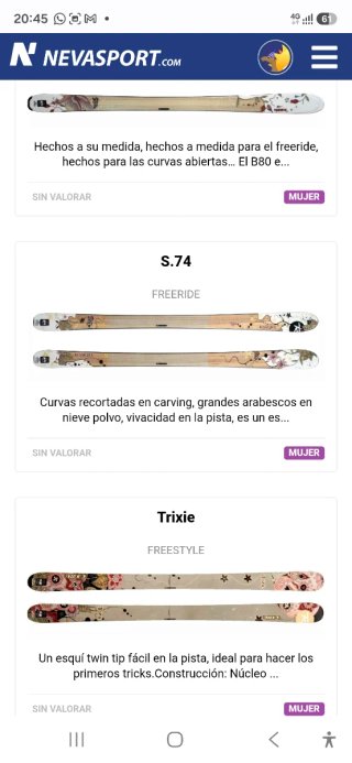 Esquís Rossignol Mujer S74 146