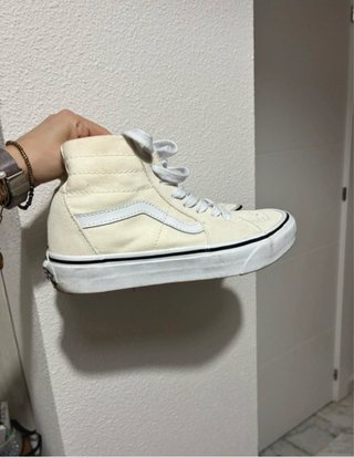 Zapatillas Vans SK8-Hi Beige/Blanco