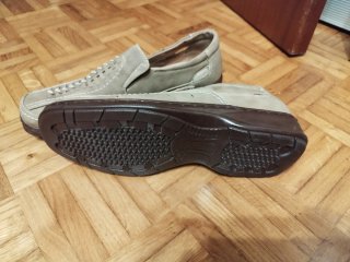 Zapatos de vestir hombre beige/gris