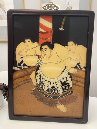 Cuadro Vintage Japonés Sumo