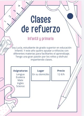 Clases particulares Santutxu/Bilbao