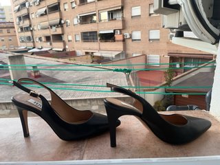 Zapatos de tacón Tejus de piel negros-sin usar!