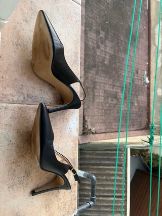 Zapatos de tacón Tejus de piel negros-sin usar!