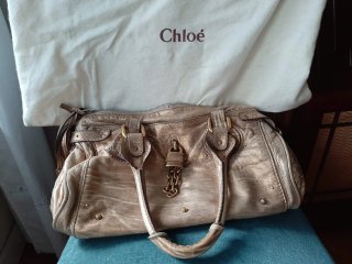 Bolso efecto piel cobre tipo Chloé