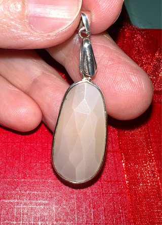 Colgante Piedra Sol Natural Facetada Y Plata 925