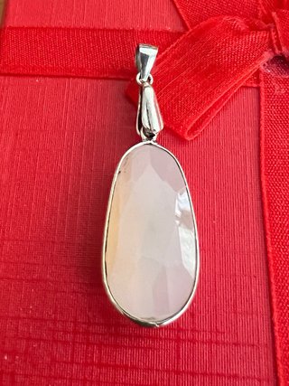 Colgante Piedra Sol Natural Facetada Y Plata 925