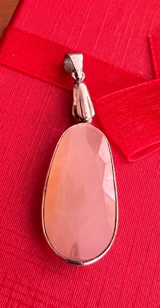Colgante Piedra Sol Natural Facetada Y Plata 925