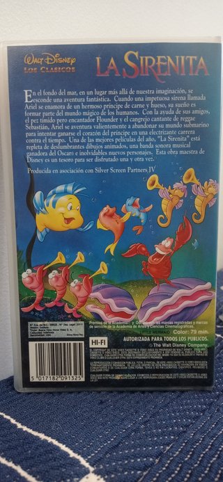 VHS La Sirenita Disney