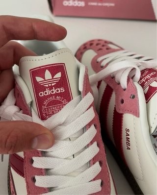 Zapatillas Adidas Samba Corazón Rosa Blanco