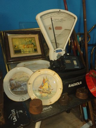 Balanza antigua Berkel platos decorativos