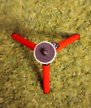 Mini Trípode NUEVO Rojo 12cm