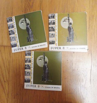 Lote 3 películas Super 8 de Chaplin