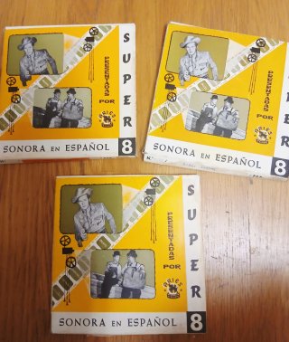 Lote 3 películas Super 8 de Chaplin