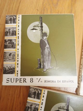 Lote 3 películas Super 8 de Chaplin