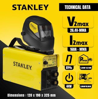 Kit Soldador Inverter 160A Stanley