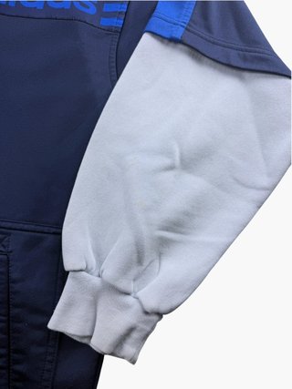 Vintage 80s Track Jacket Adidas F162 D3 Navy Blue