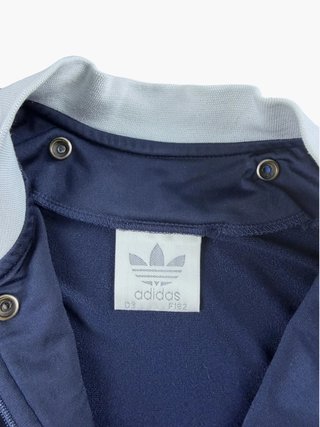 Vintage 80s Track Jacket Adidas F162 D3 Navy Blue
