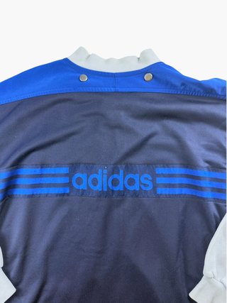 Vintage 80s Track Jacket Adidas F162 D3 Navy Blue