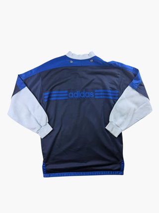 Vintage 80s Track Jacket Adidas F162 D3 Navy Blue