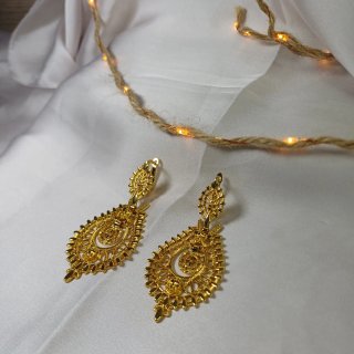 Pendientes Reina Oriente Chapado Oro 18k
