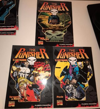Colección comics Punisher a 2'15€ cada uno.
