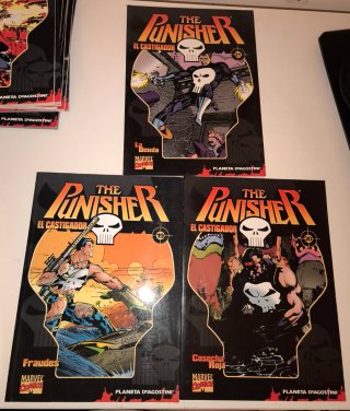 Colección comics Punisher a 2'15€ cada uno.