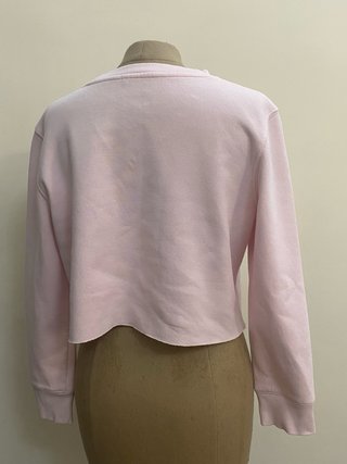 Sudadera rosa corta